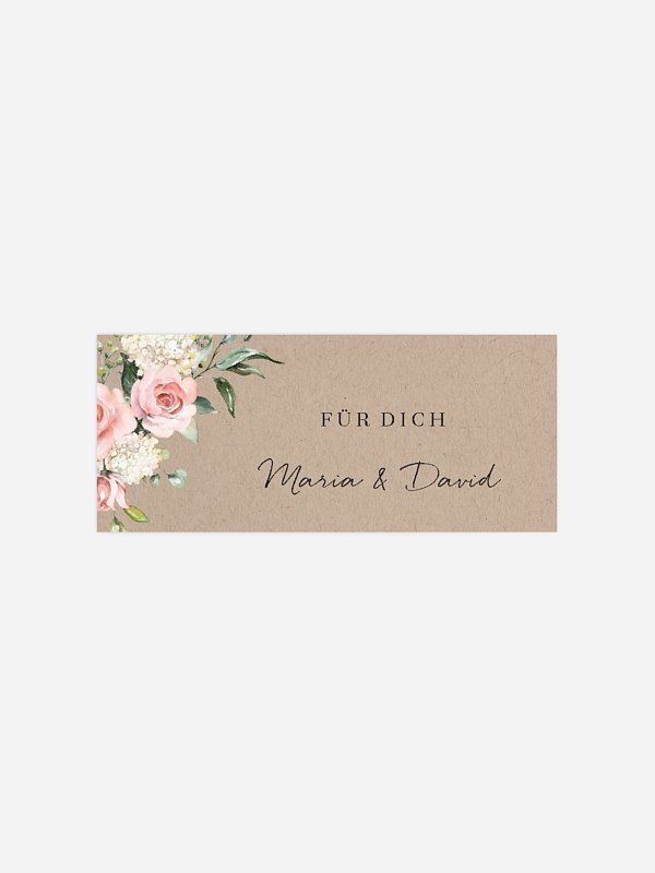 Geschenkaufkleber Hochzeit Soft Florals
