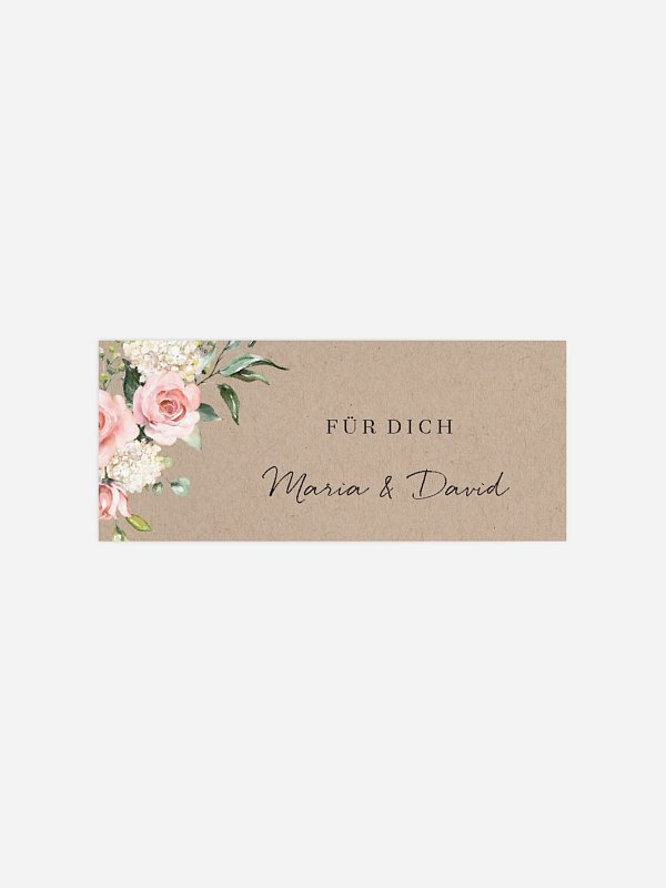 Geschenkaufkleber Hochzeit Soft Florals