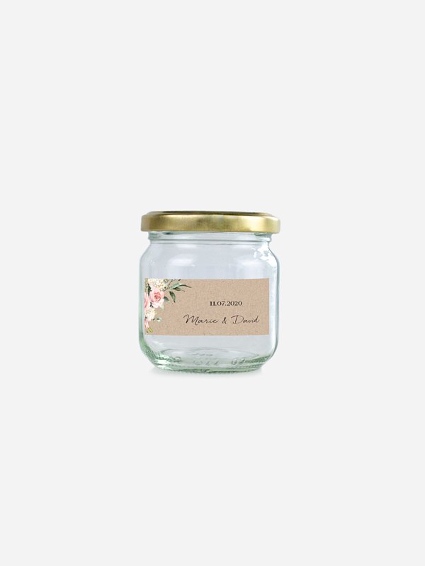 Étiquette cadeau mariage Soft Florals