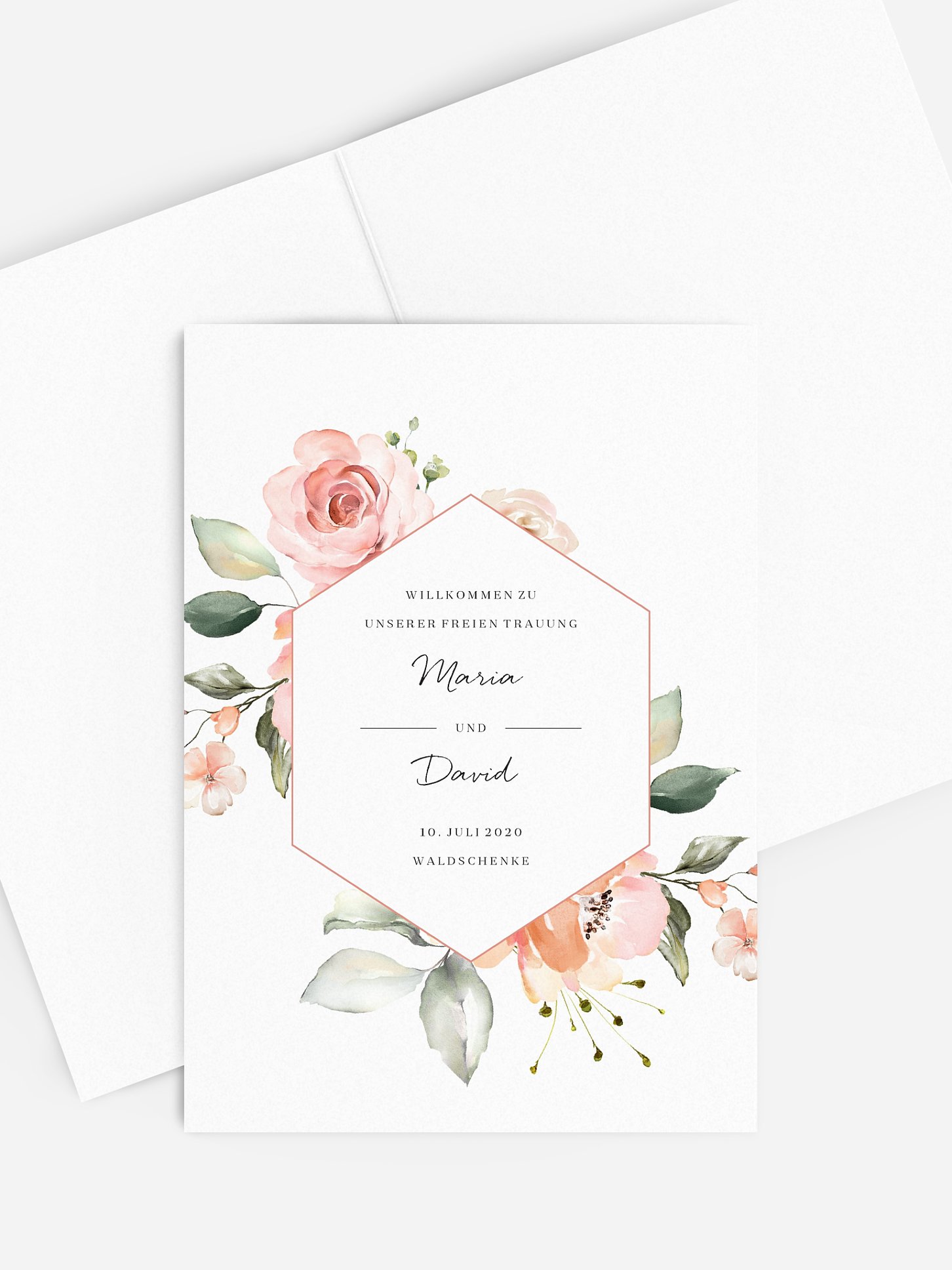 Kirchenheft Hochzeit Soft Florals