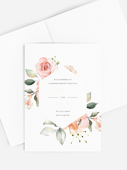 Kirchenheft Hochzeit Soft Florals