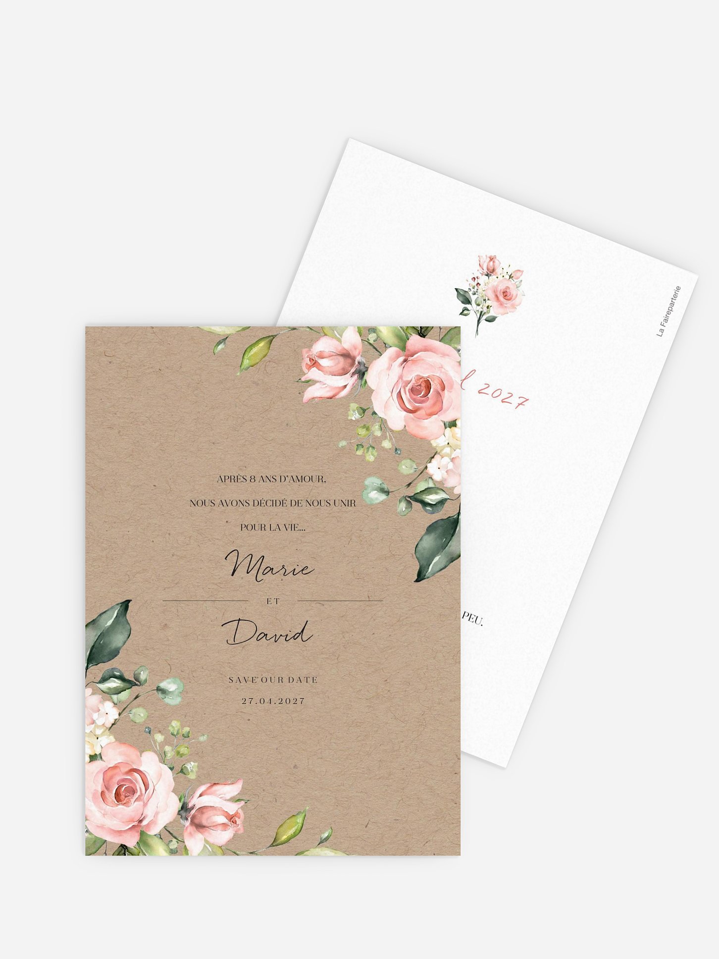 Save the date Soft Florals