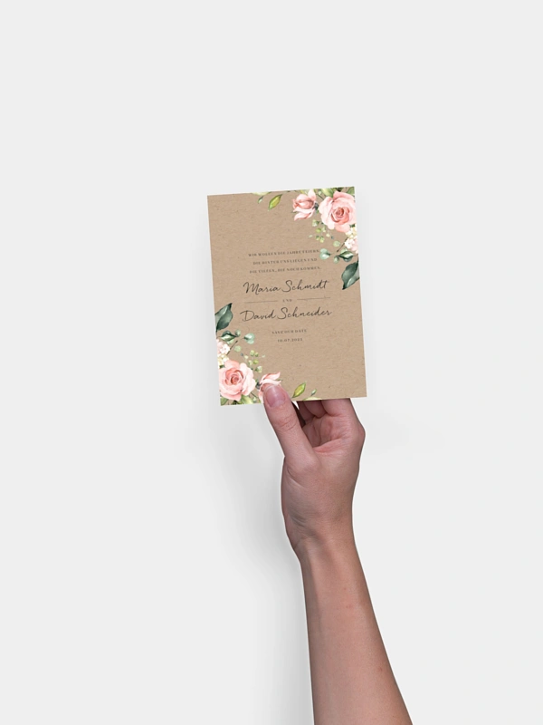 Save-the-Date Karte Soft Florals