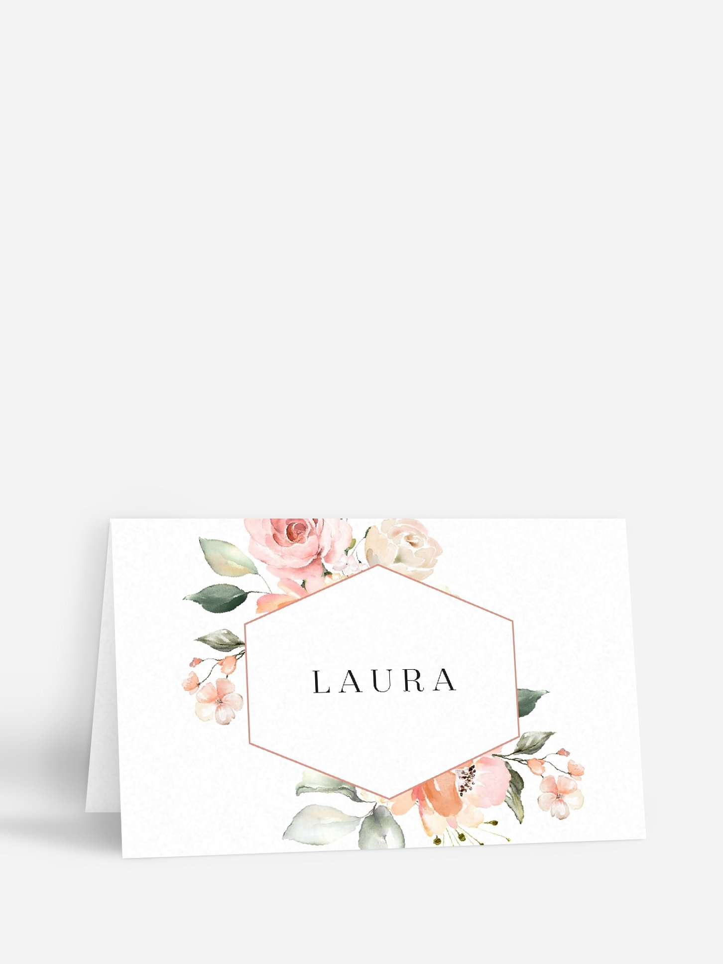 Marque-place mariage Soft Florals