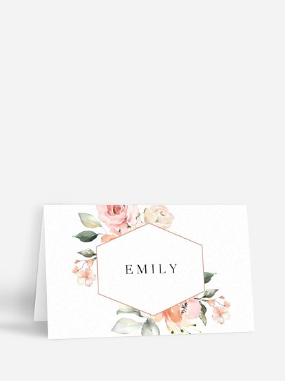 Tischkarte Hochzeit Soft Florals