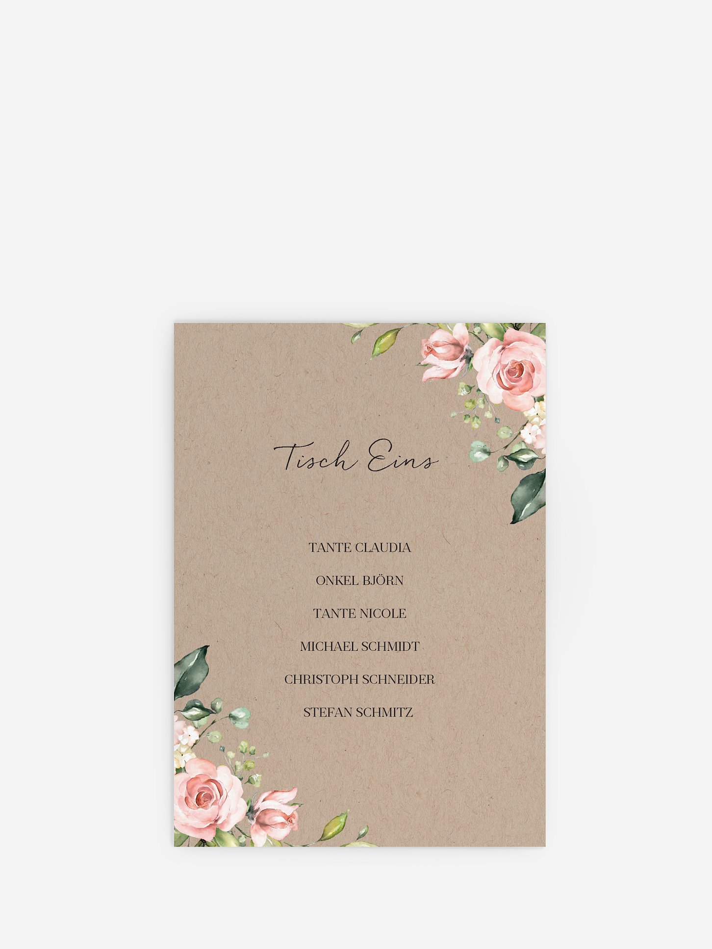 Sitzplan Kreativ Soft Florals