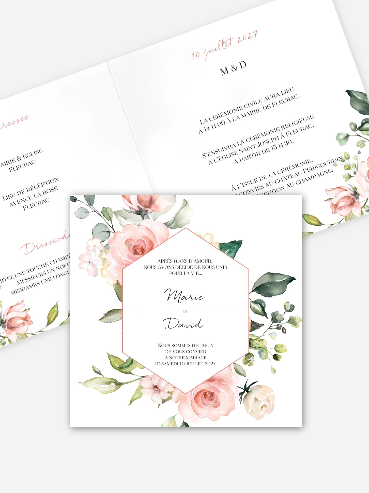 Faire-part de mariage Soft Florals