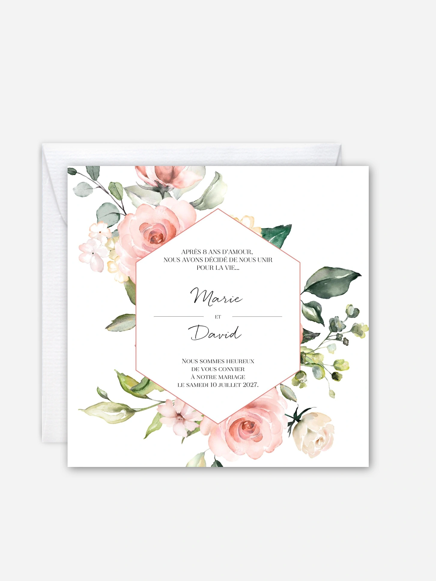 Faire-part de mariage Soft Florals