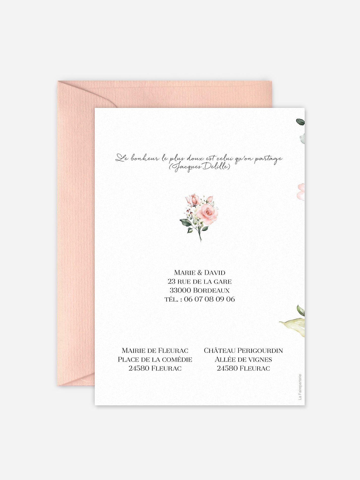 Faire-part de mariage Soft Florals