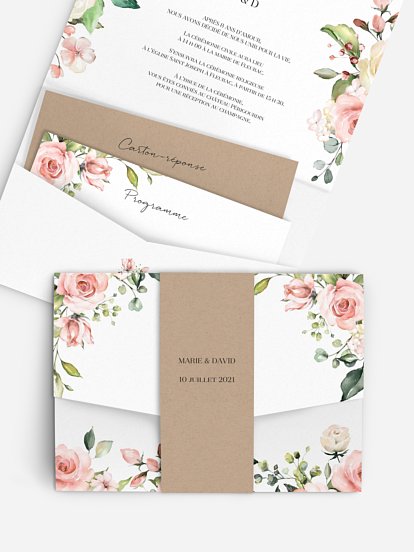 Faire-part de mariage Soft Florals