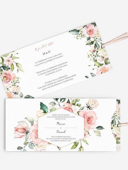 Faire-part de mariage Soft Florals