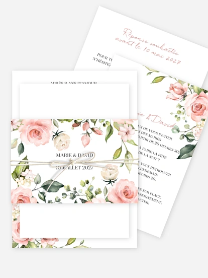 Faire-part de mariage Soft Florals
