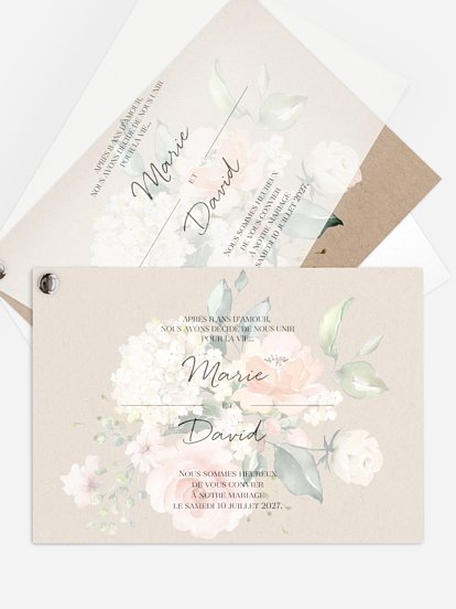 Faire-part de mariage Soft Florals