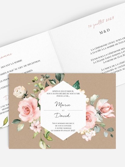 Faire-part de mariage Soft Florals