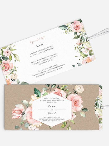 Faire-part de mariage Soft Florals
