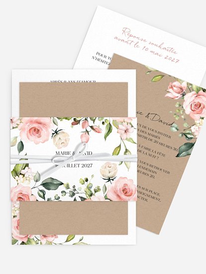 Faire-part de mariage Soft Florals