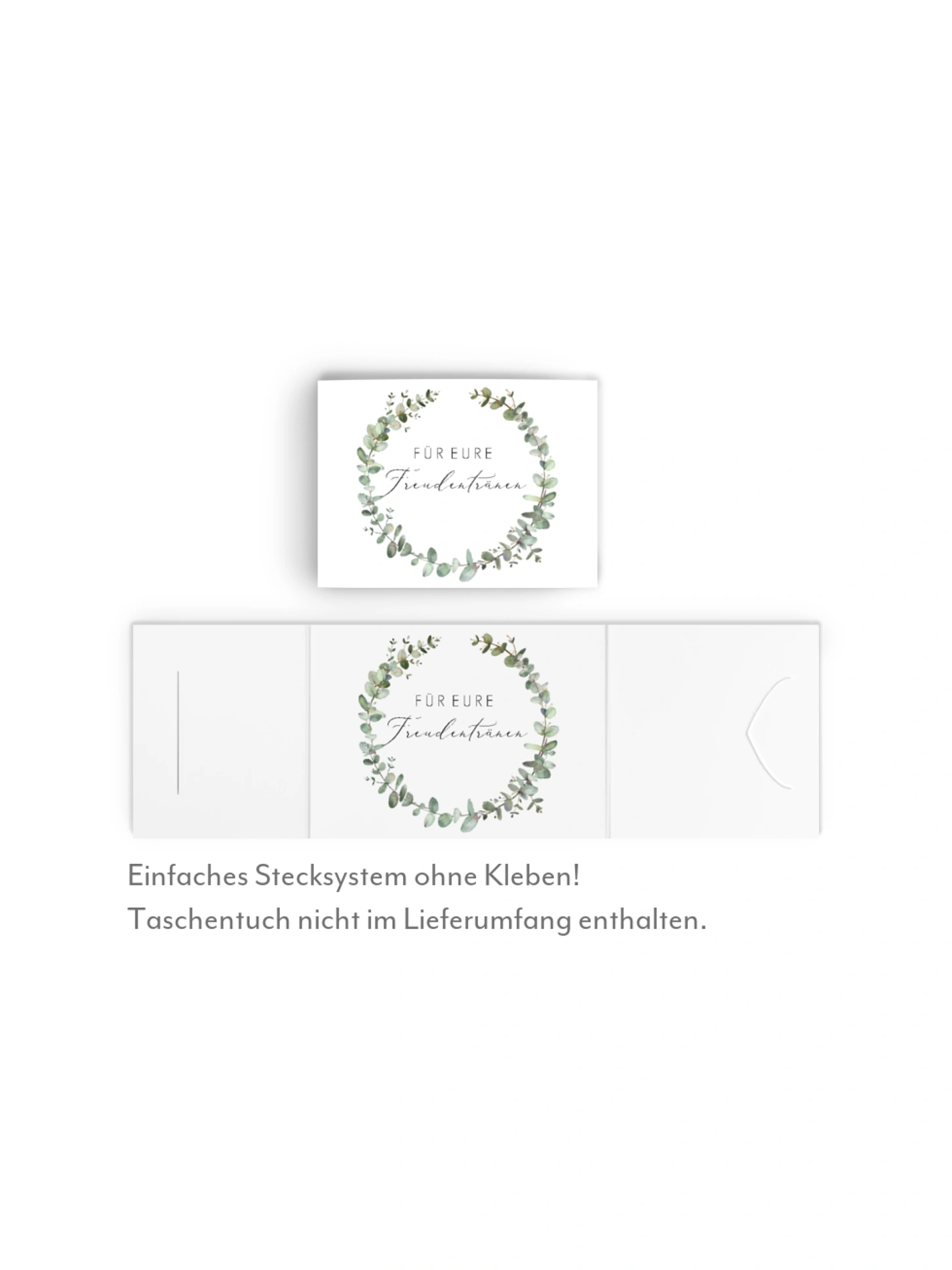 Freudentränen-Taschentücher Green Minimal