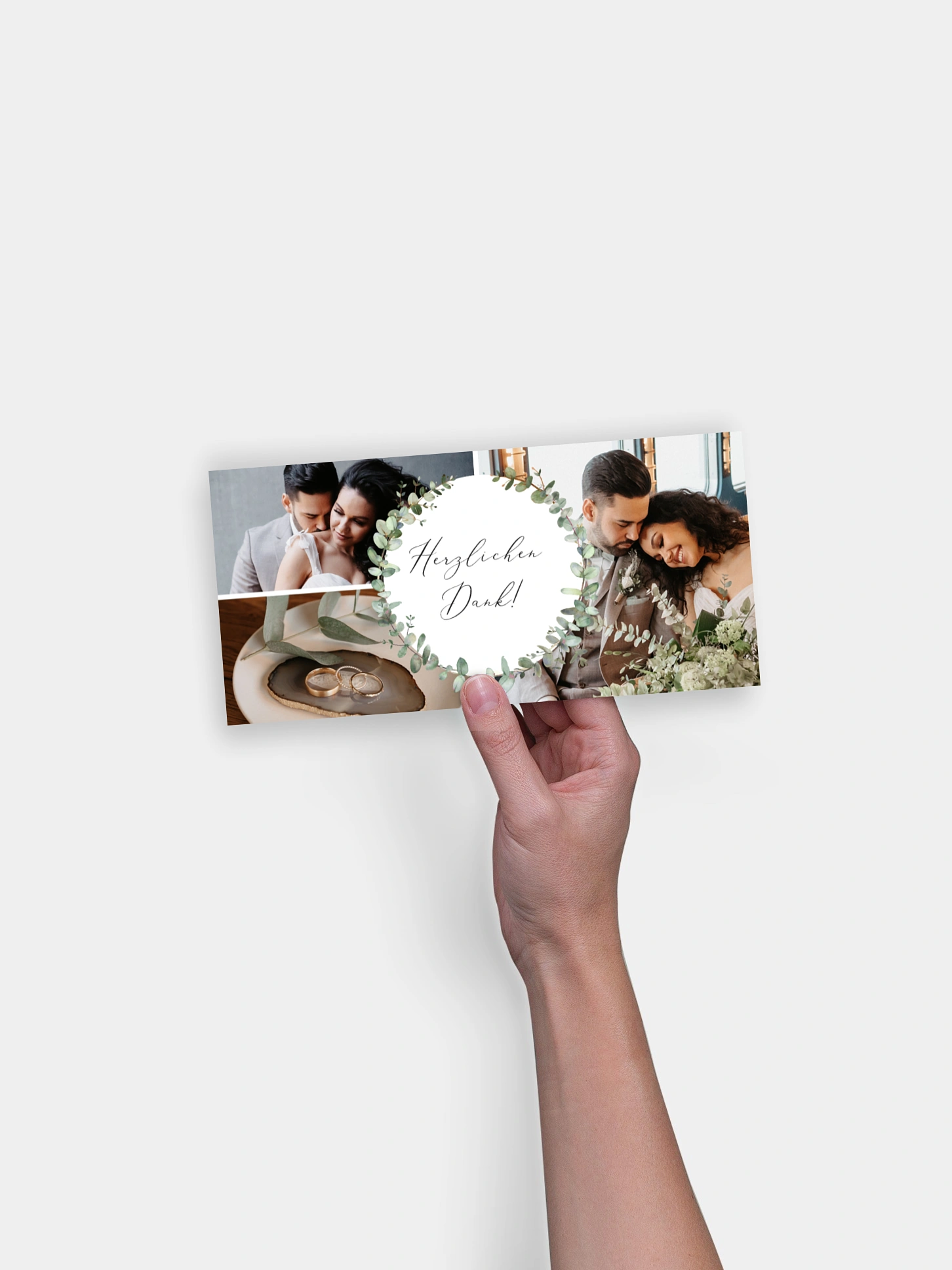 Dankeskarte Hochzeit Green Minimal