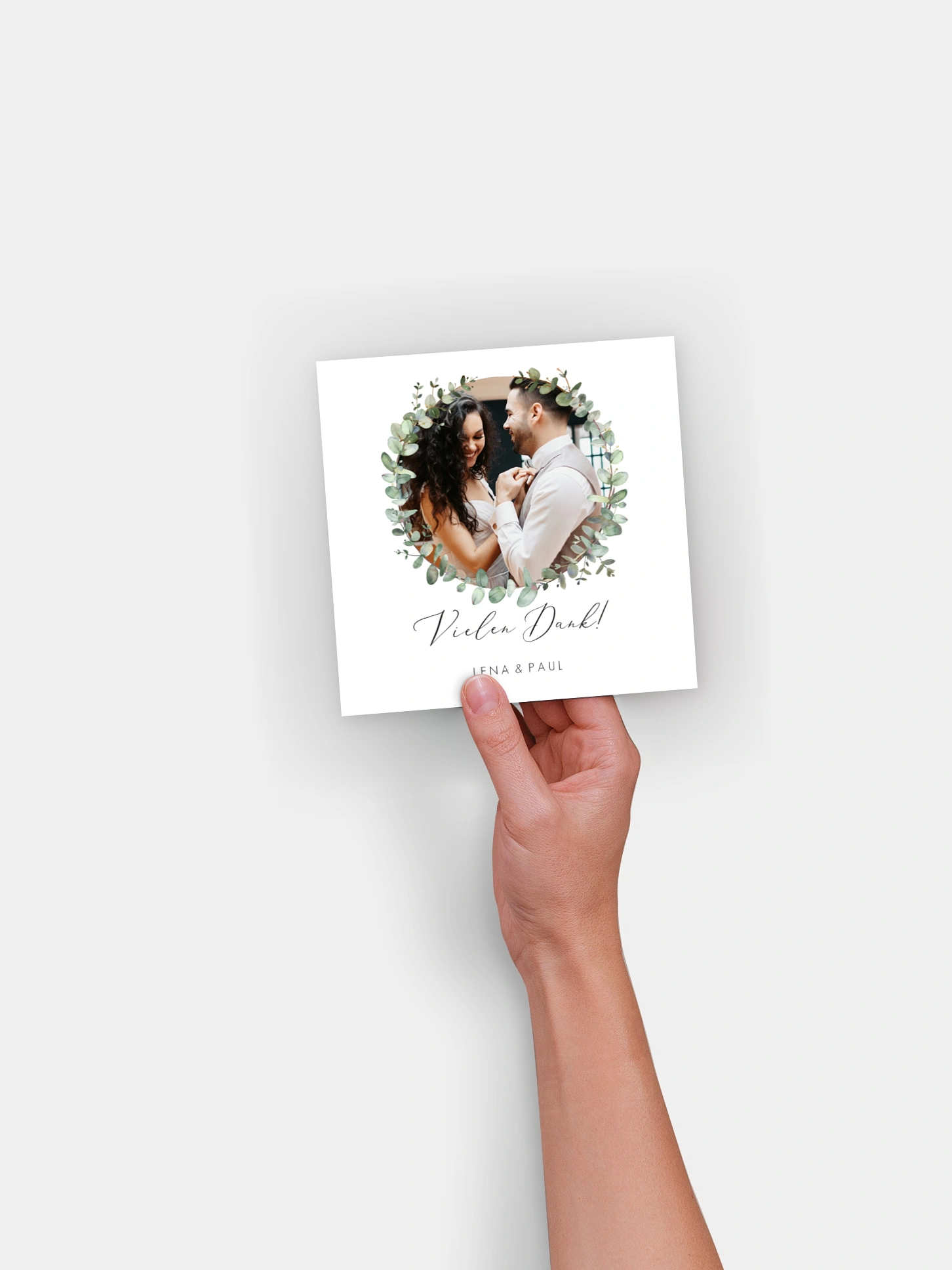 Dankeskarte Hochzeit Green Minimal