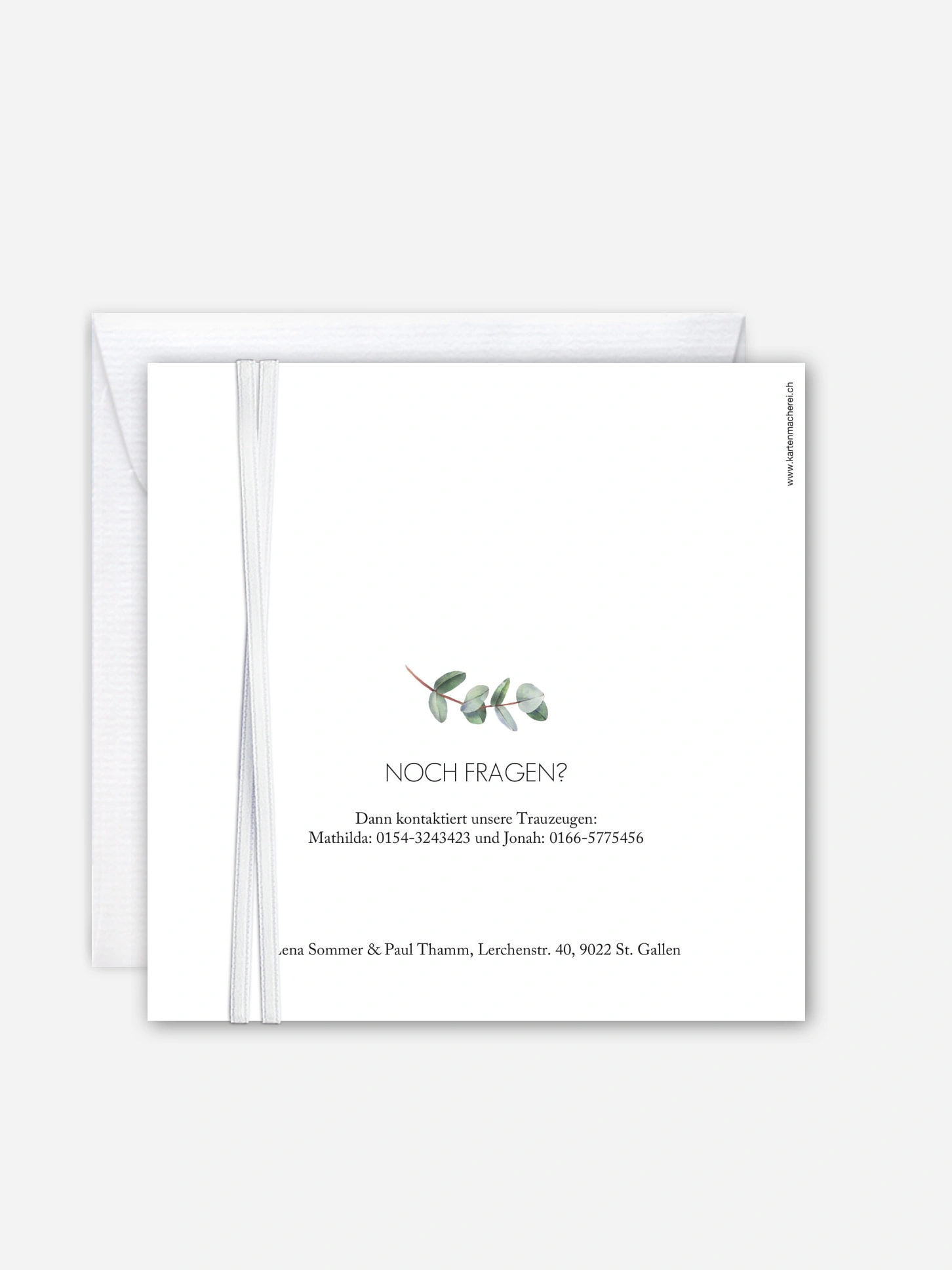 Hochzeitseinladung Green Minimal