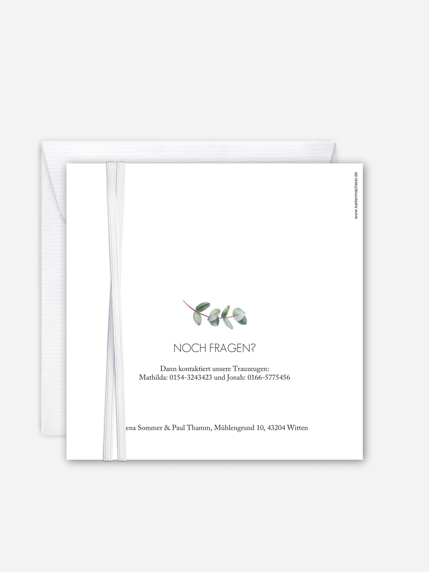 Hochzeitseinladung Green Minimal