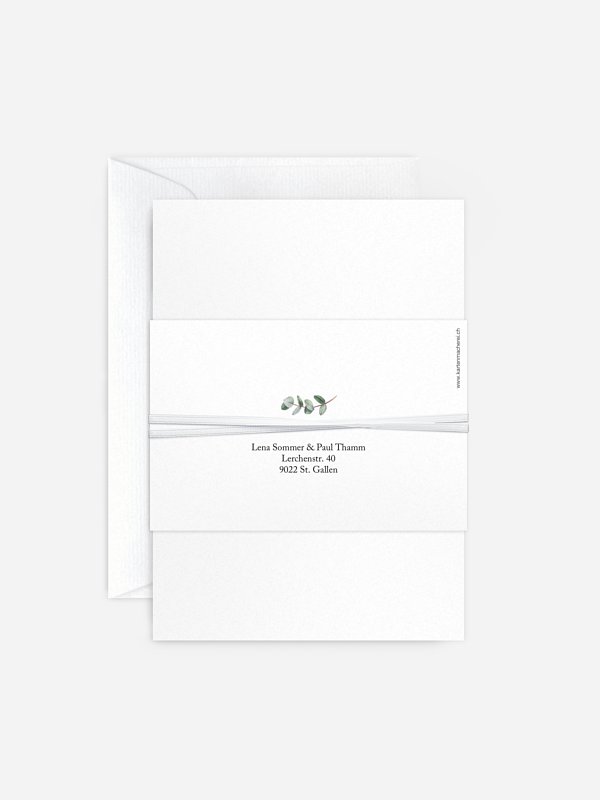 Hochzeitseinladung Green Minimal