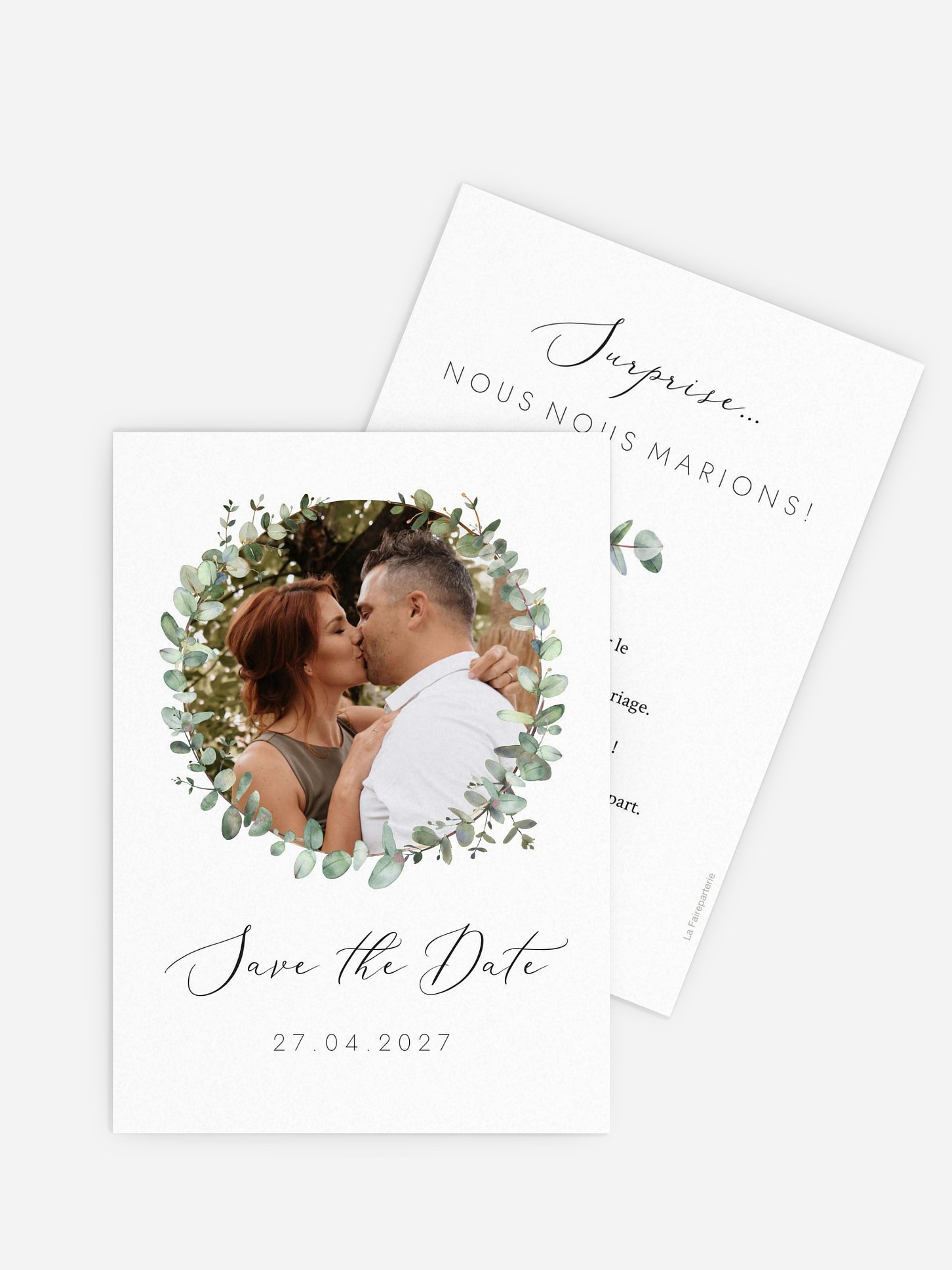 Save the date Green Minimal