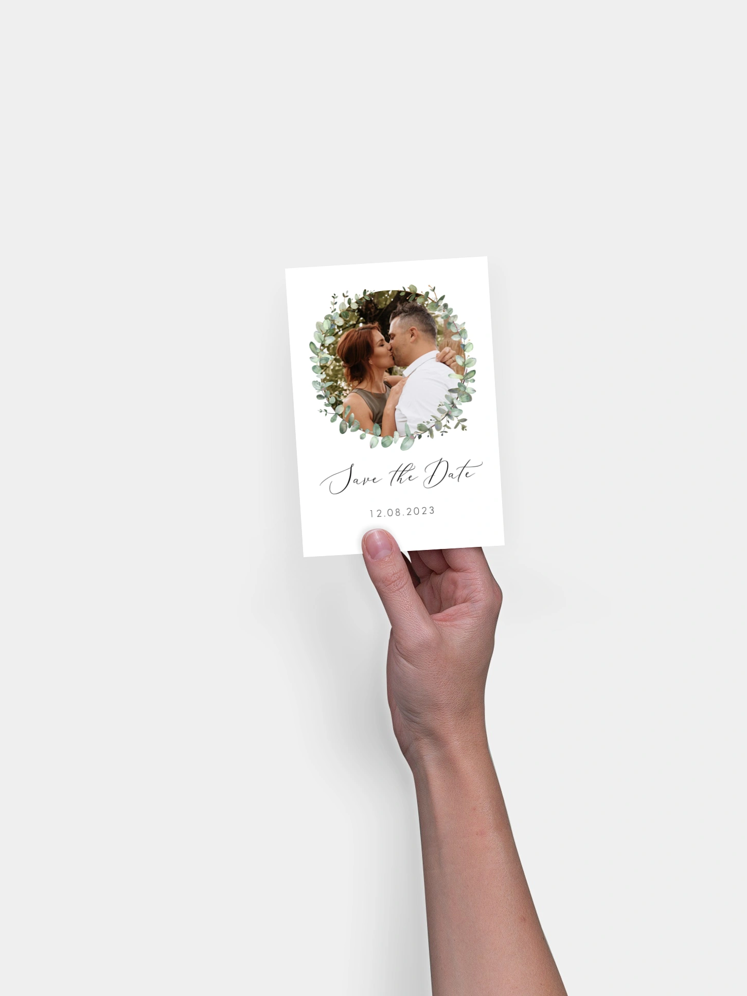 Save-the-Date Karte Green Minimal