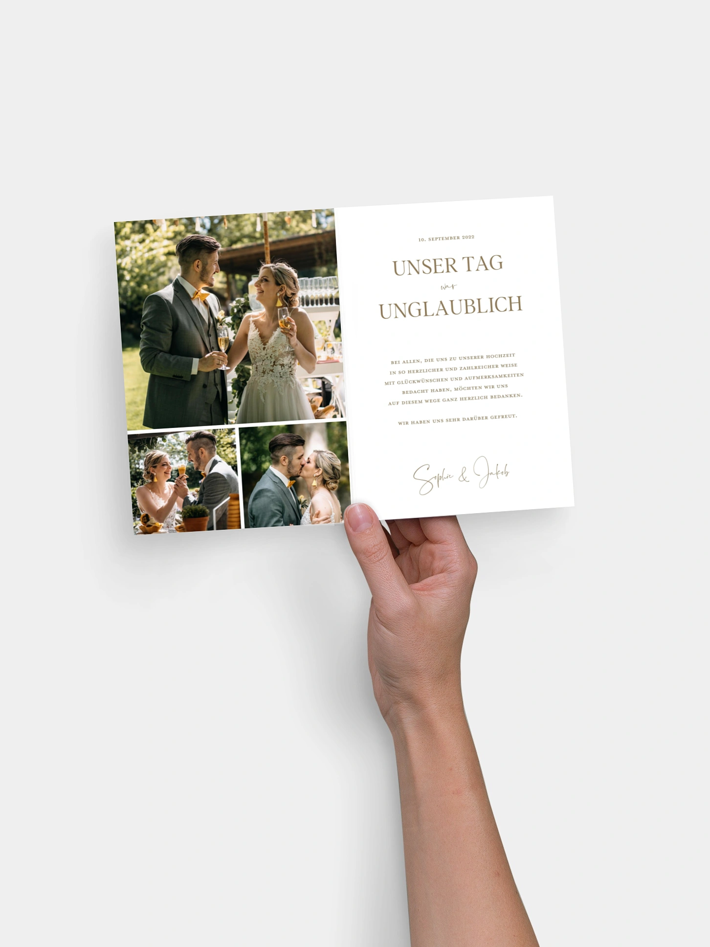 Dankeskarte Hochzeit Sunflower Dream