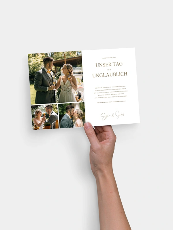 Dankeskarte Hochzeit Sunflower Dream