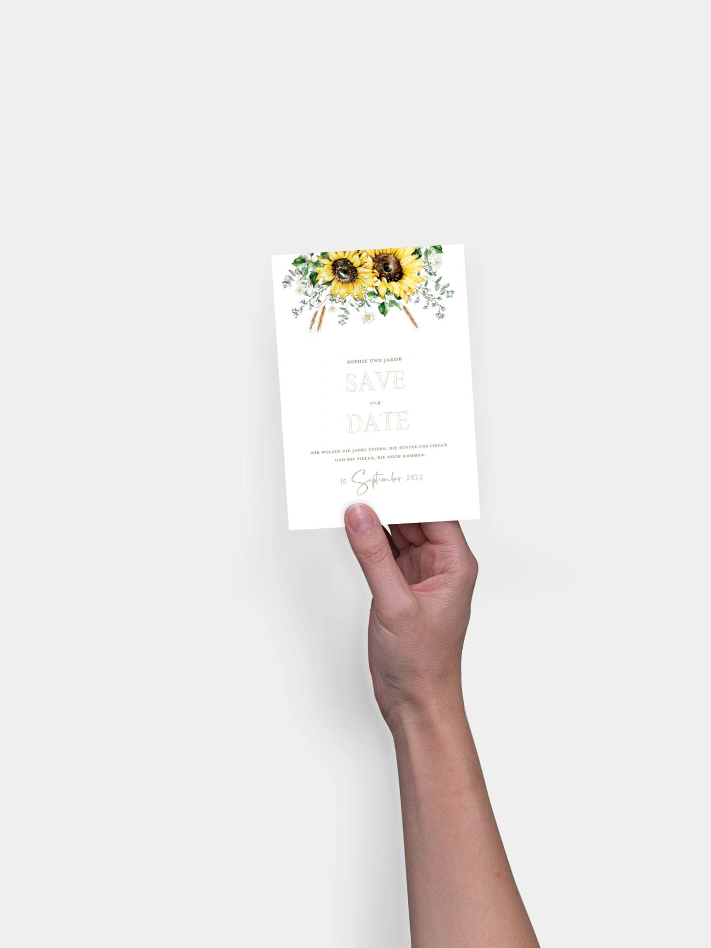 Save-the-Date Karte Sunflower Dream