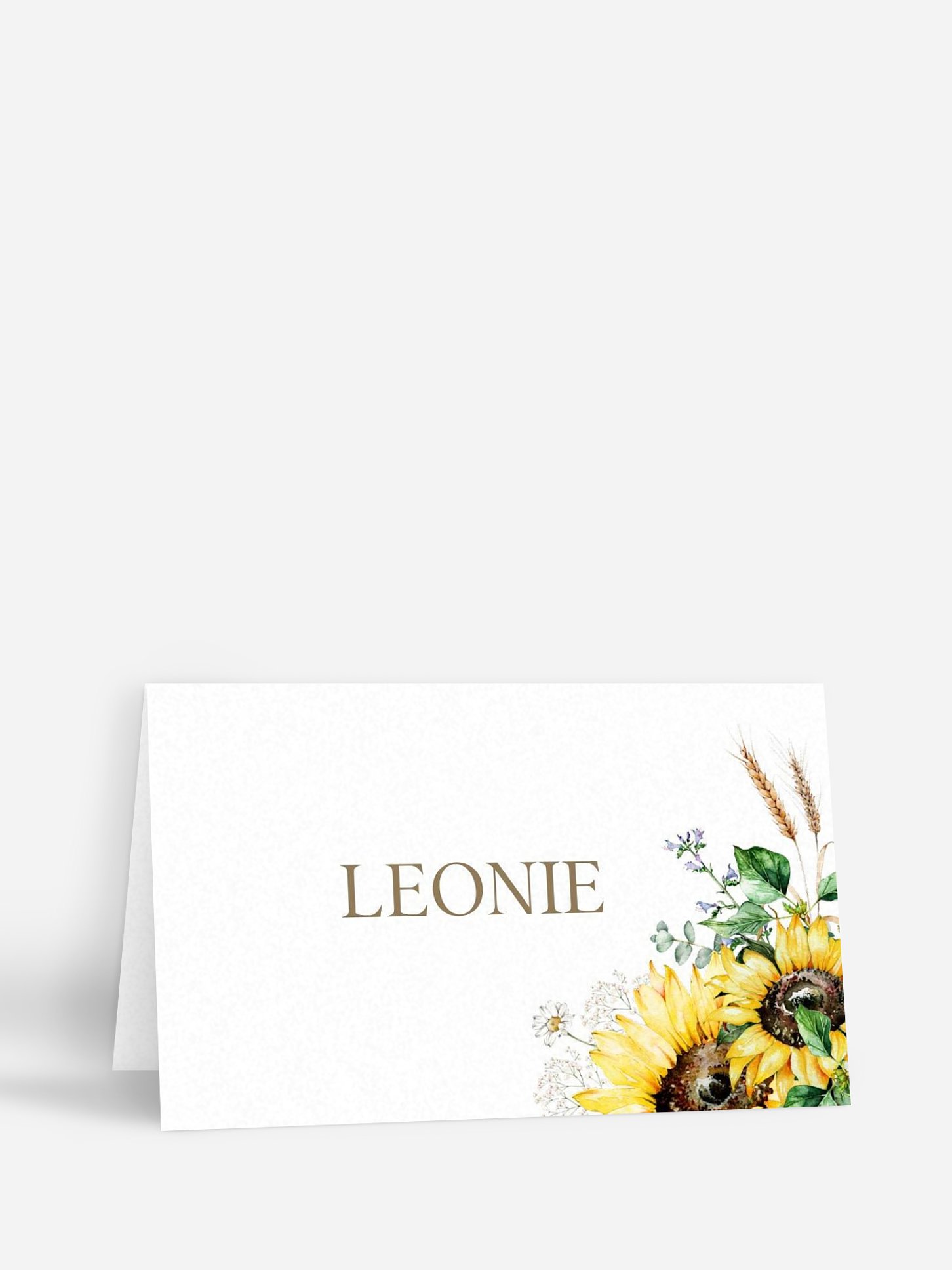 Tischkarte Hochzeit Sunflower Dream