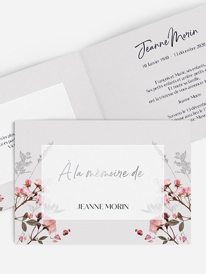 Faire-part de décès Herbarium