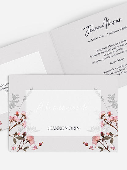 Faire-part de décès Herbarium