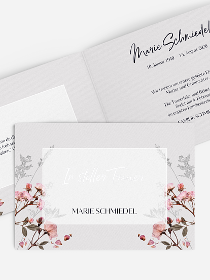 Trauerkarte Herbarium