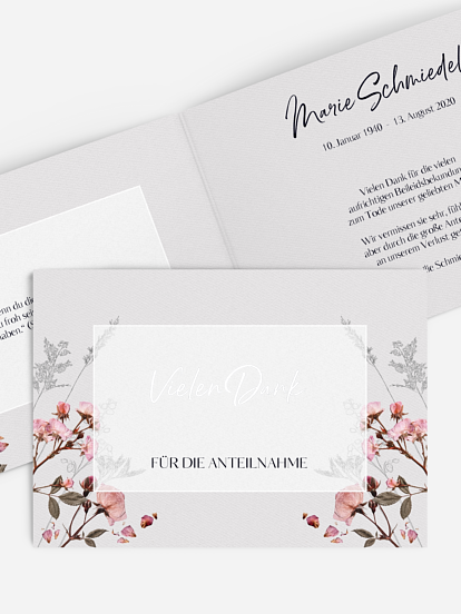 Trauerdanksagung Herbarium