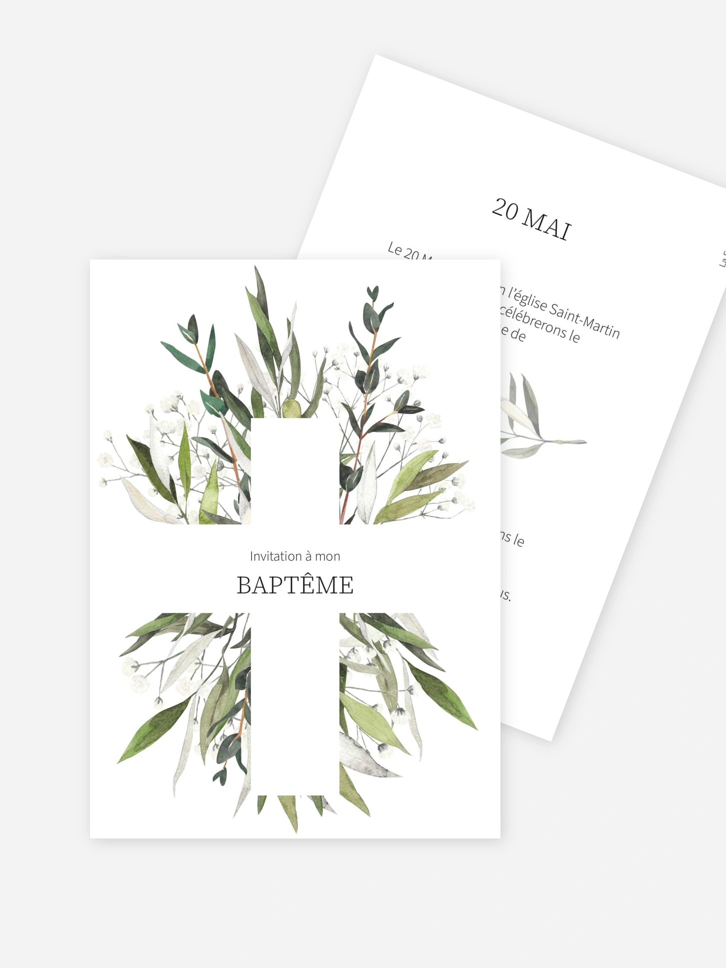 Faire-part baptême Italia
