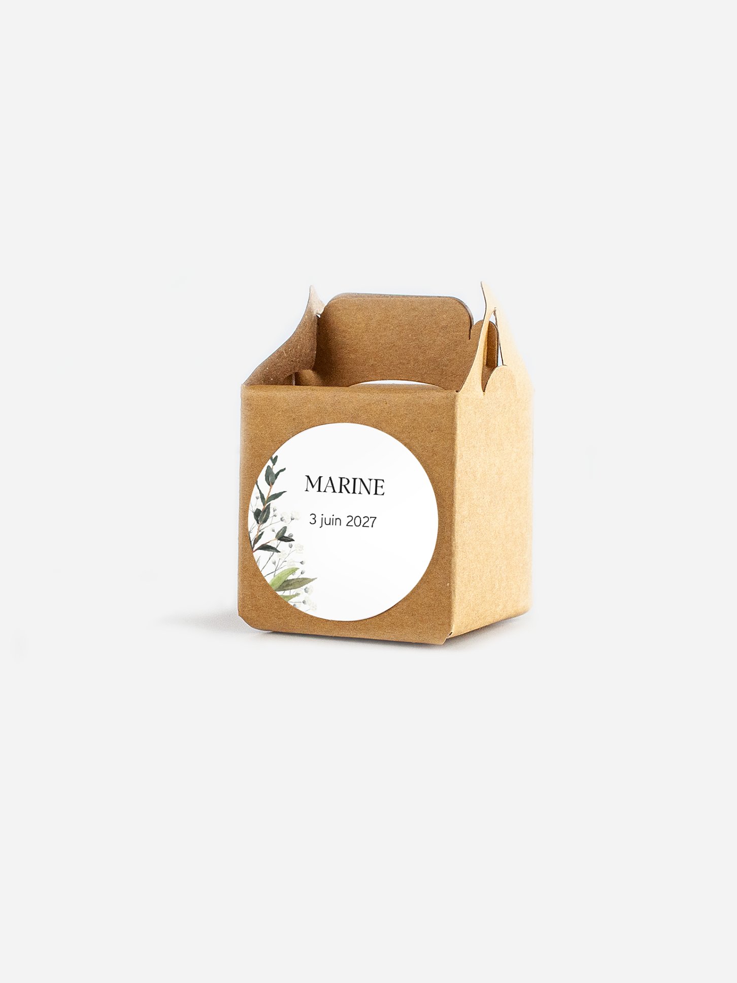 Étiquette cadeau baptême Italia