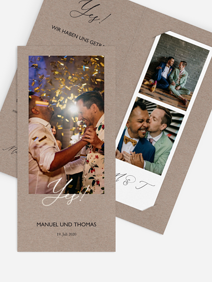 We-said-yes Karte Rustic Chic