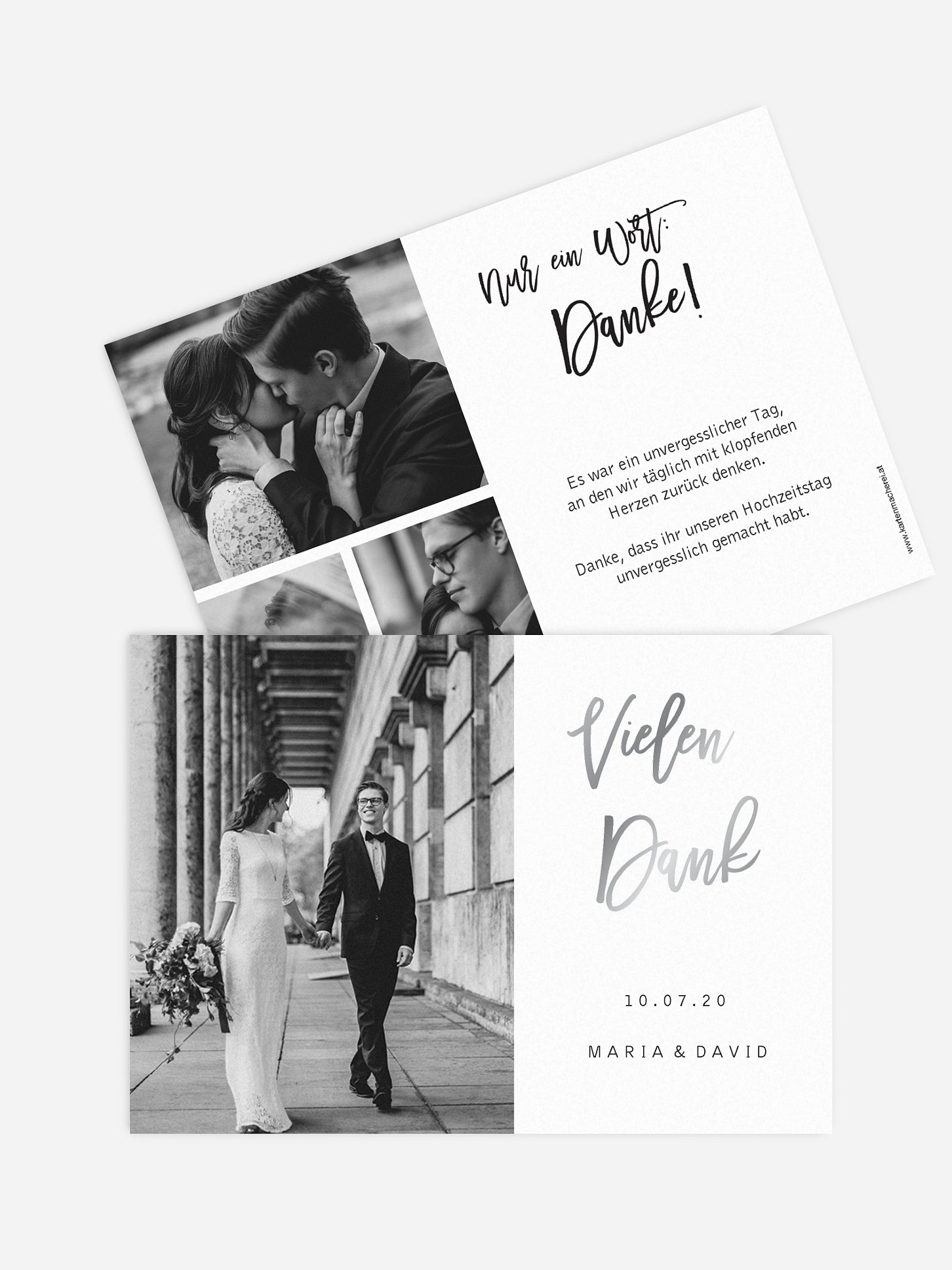 Dankeskarte Hochzeit Goldrush
