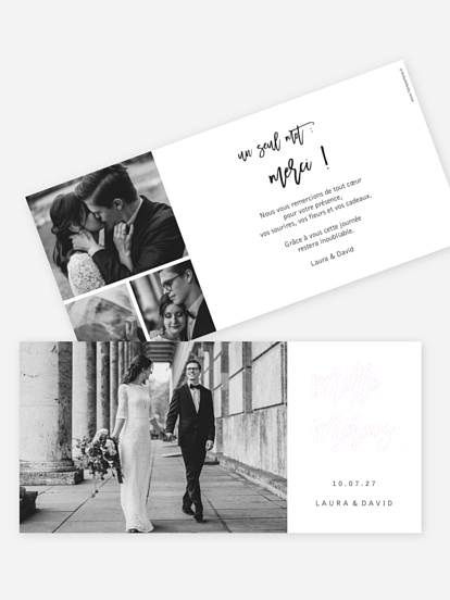 Carte de remerciements Goldrush