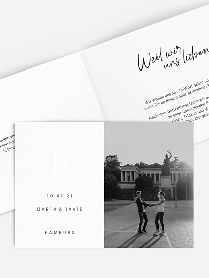 Hochzeitseinladung Goldrush