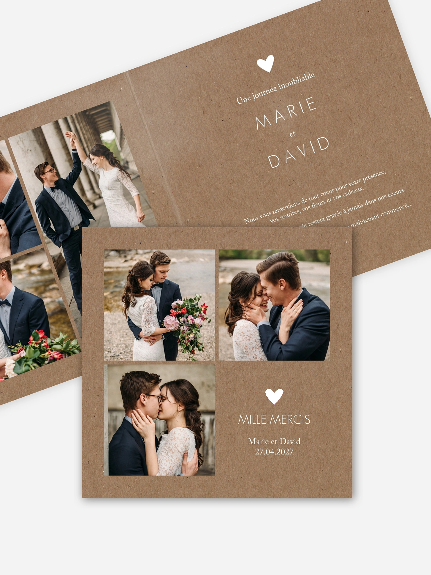 Carte de remerciements Shimmering Love