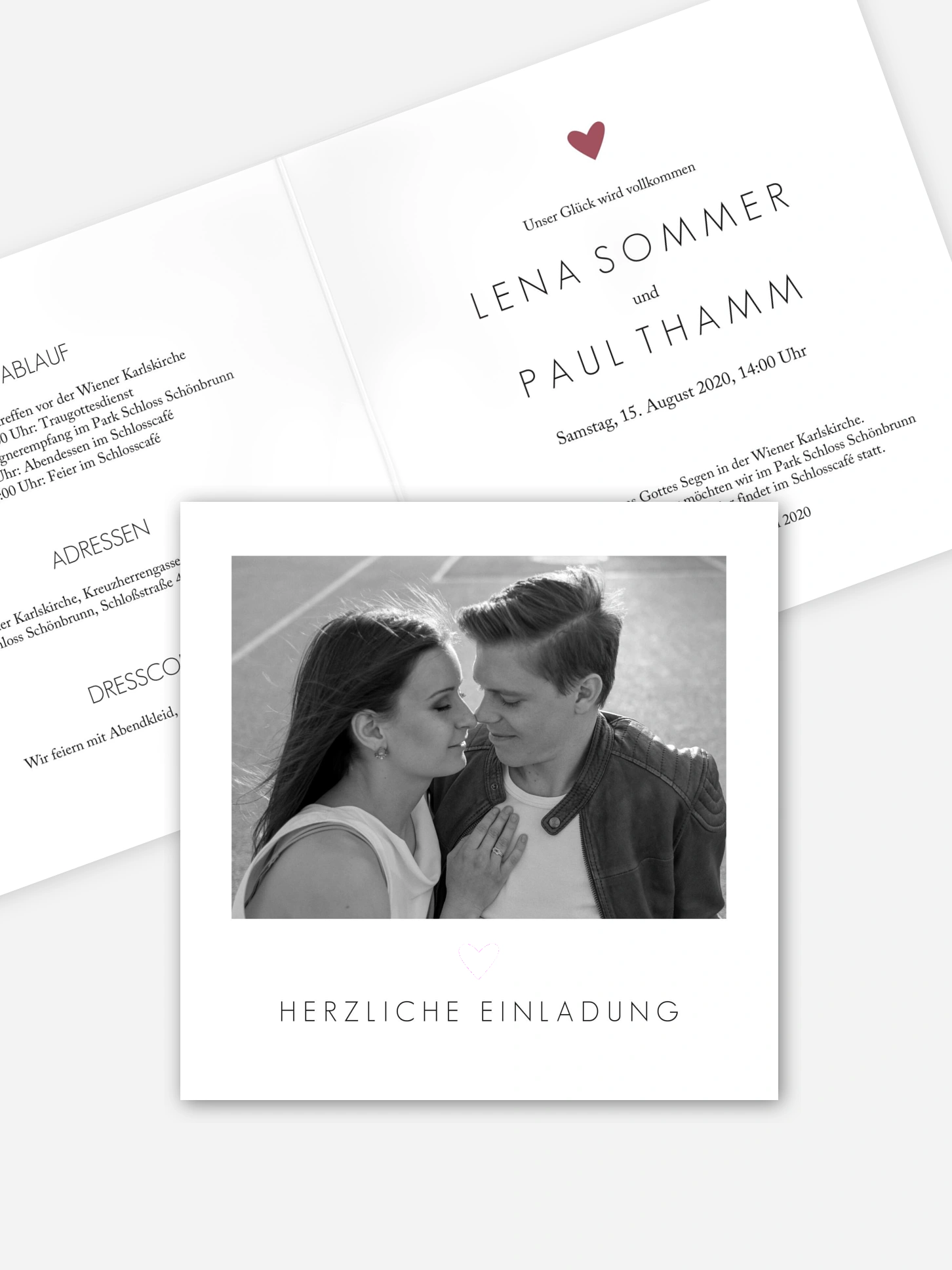 Hochzeitseinladung Shimmering Love