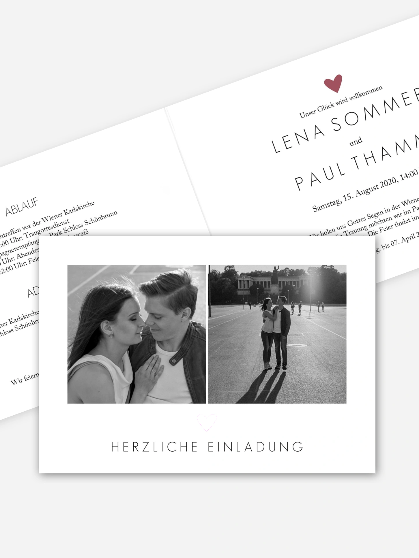 Hochzeitseinladung Shimmering Love