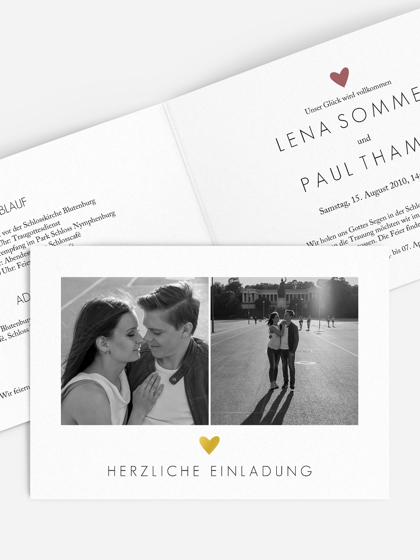 Hochzeitseinladung Shimmering Love