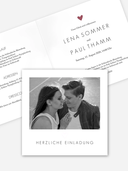 Hochzeitseinladung Shimmering Love