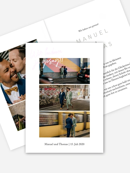 We-said-yes Karte Golden Elegance