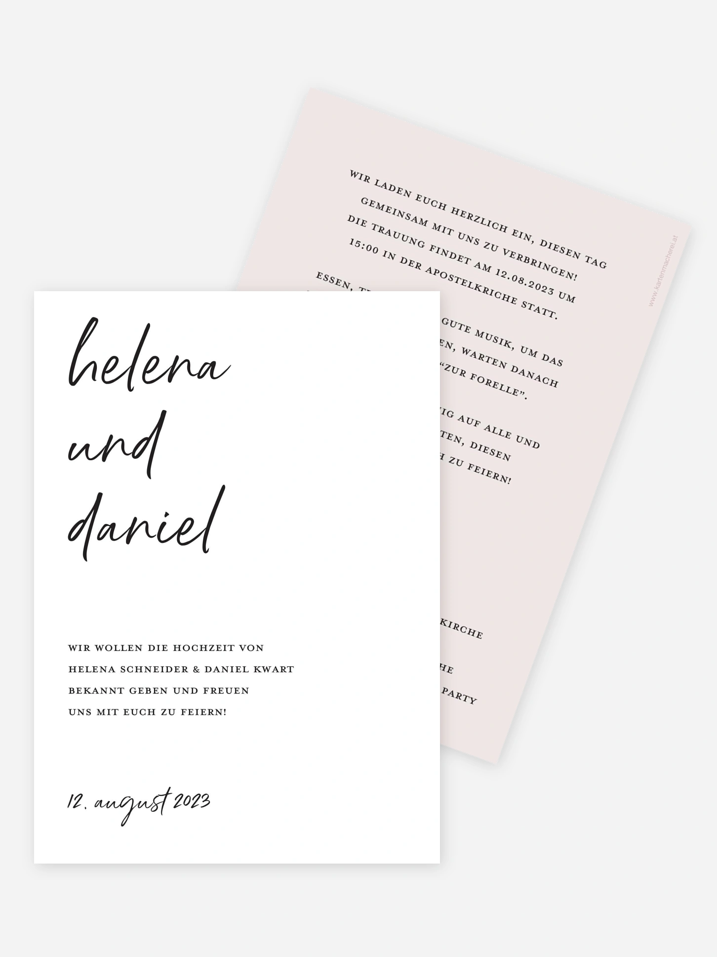 Hochzeitseinladung My Type
