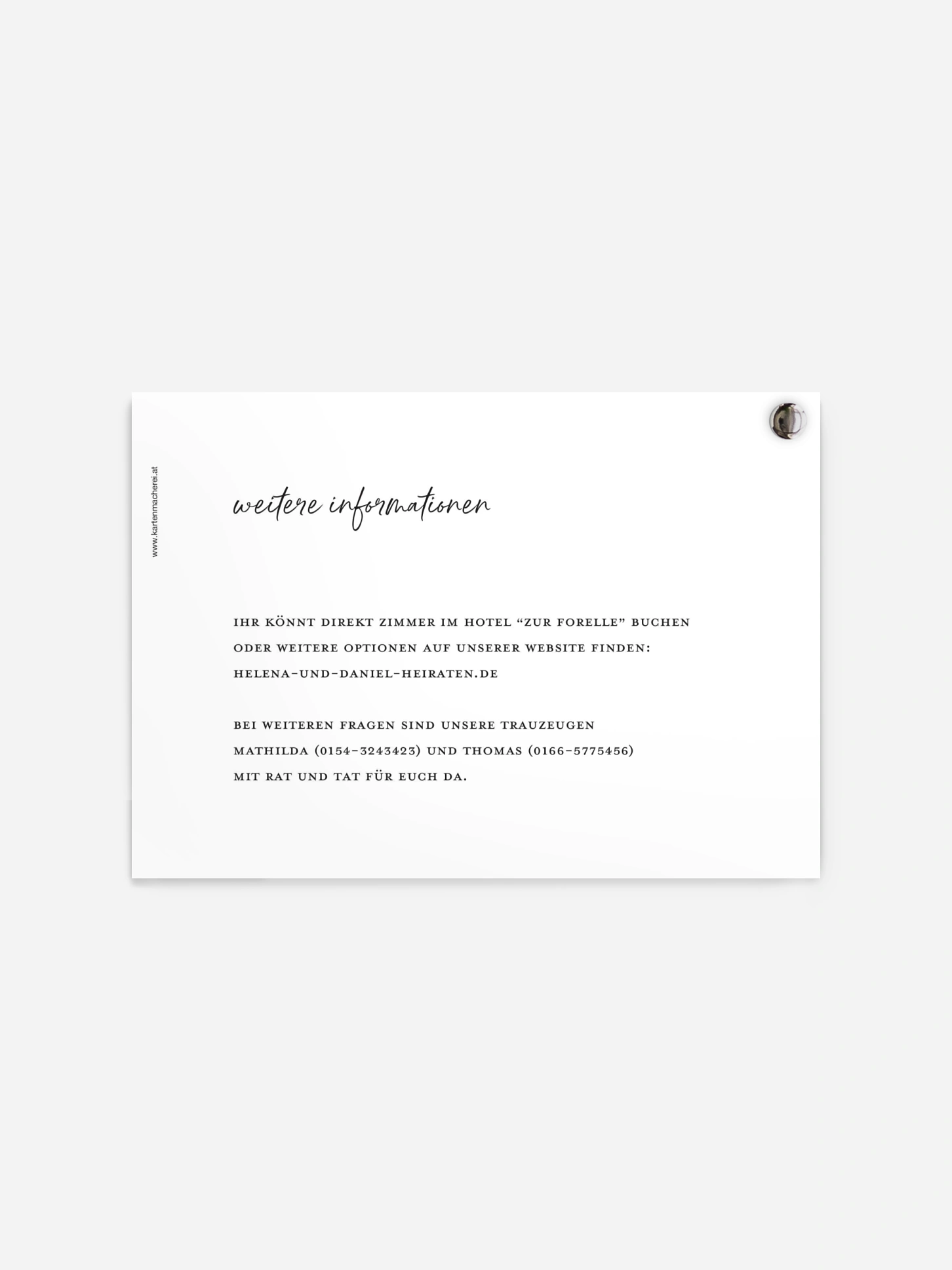 Hochzeitseinladung My Type